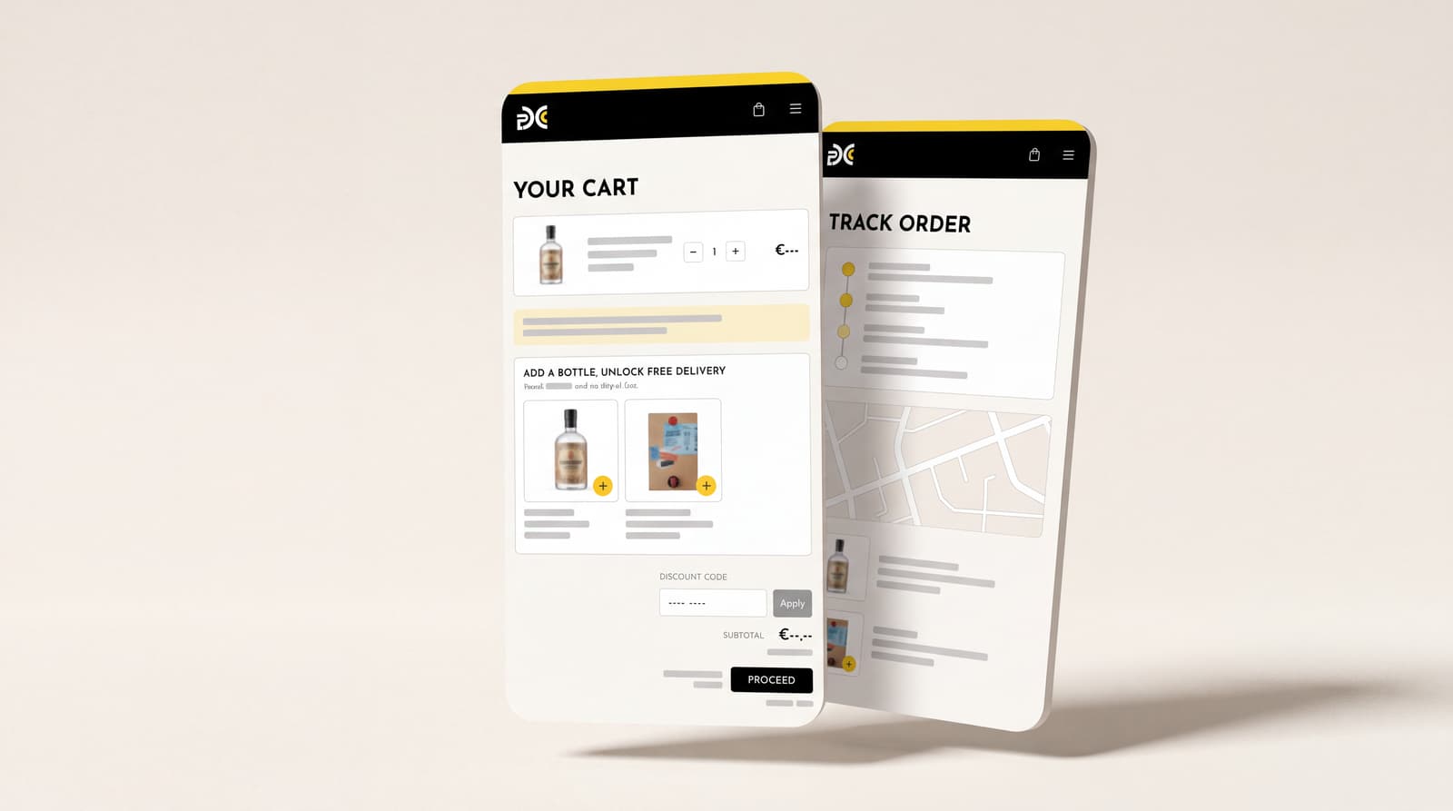 Pineapple Drinks Club web app for repeat B2B orders and order tracking, anonymised