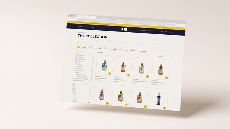 Pineapple Drinks Club online store, anonymised